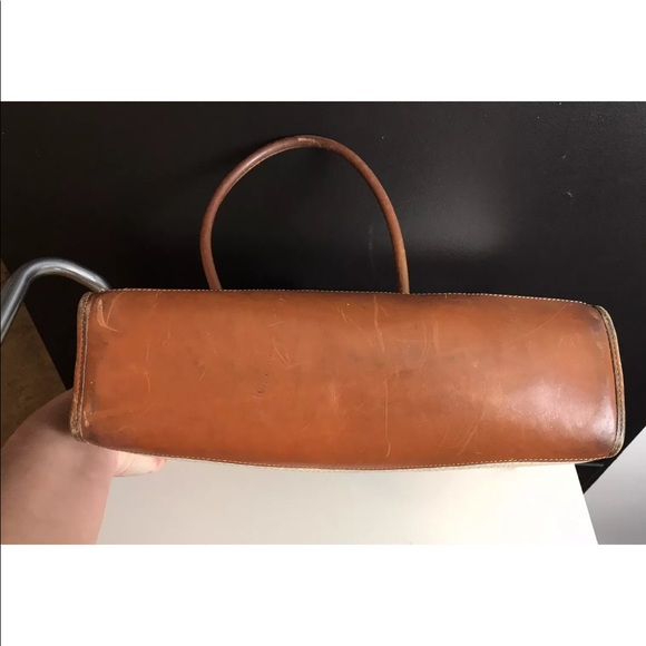 Vtg DOONEY & BOURKE Handbag Purse Ivory Cream Tan - Picture 10 of 14